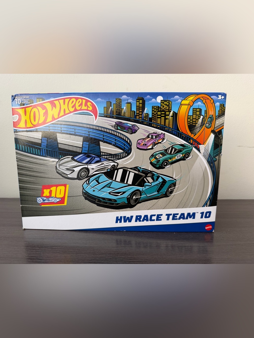 Hot Wheels 10-Pack of European Race Cars Porsche Lamborghini Jaguar Saab New